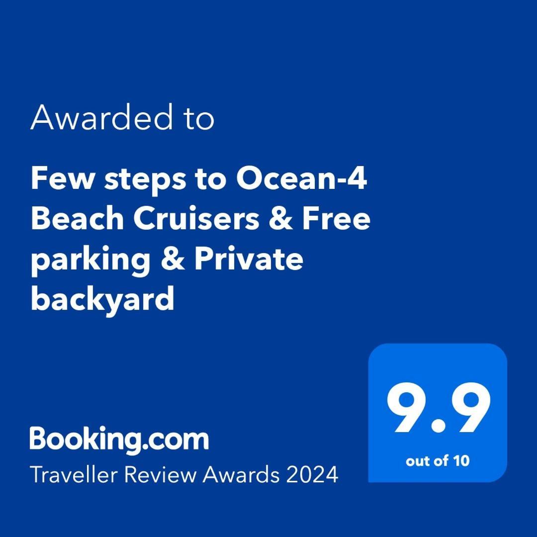Few Steps To Ocean-4 Beach Cruisers & Free Parking & Private Backyard Jacksonville Beach Bagian luar foto