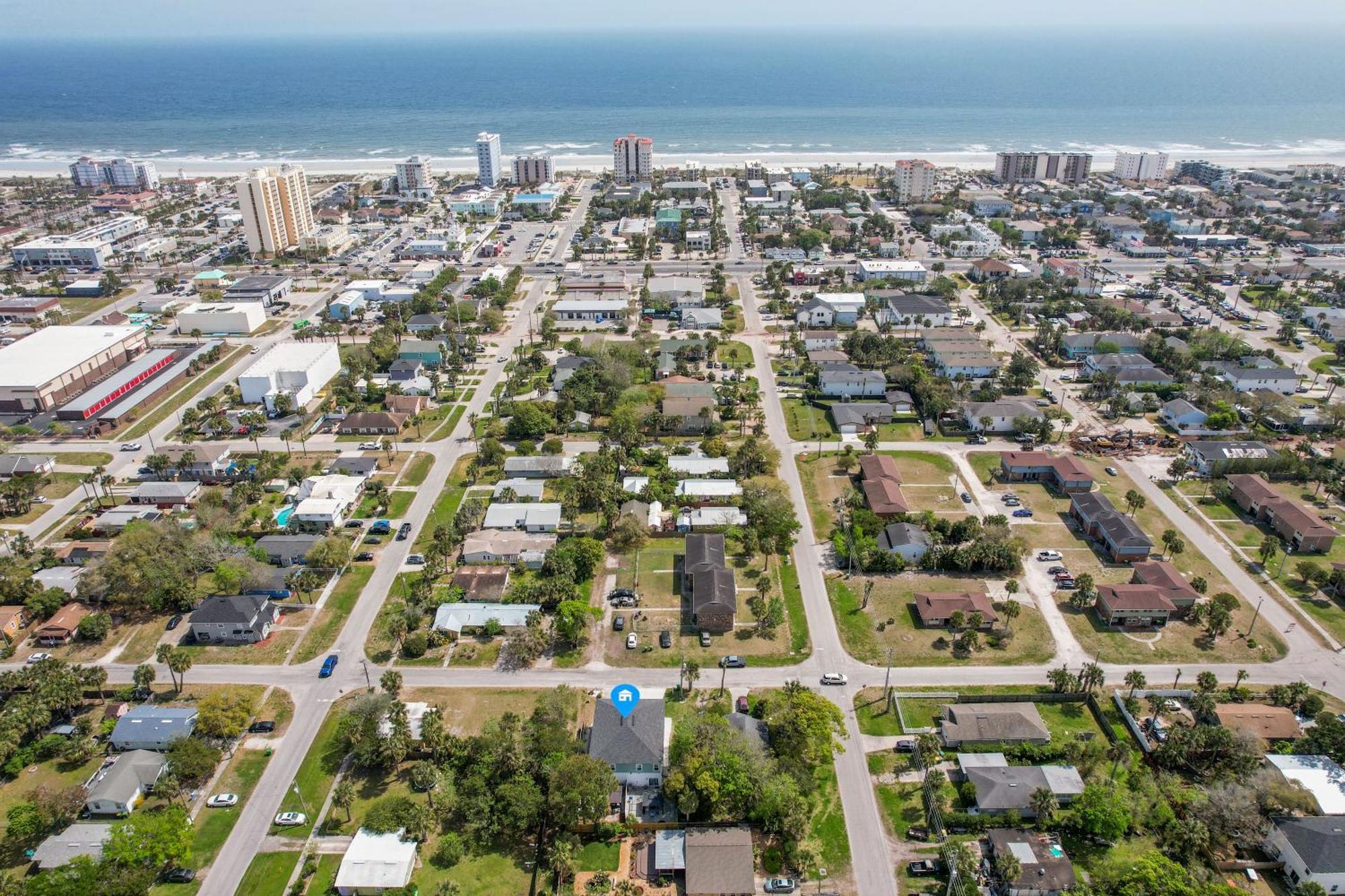 Few Steps To Ocean-4 Beach Cruisers & Free Parking & Private Backyard Jacksonville Beach Bagian luar foto